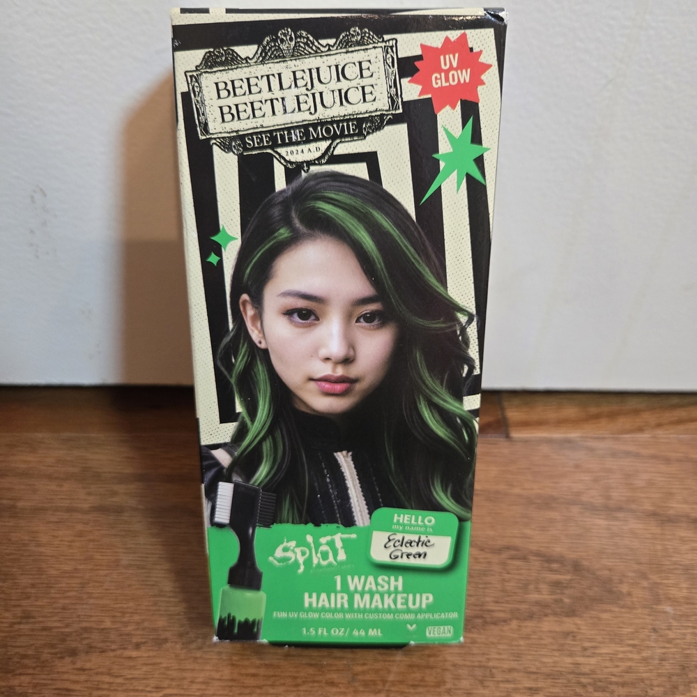 Splat Beetlejuice Eclectic Green Hair Makeup